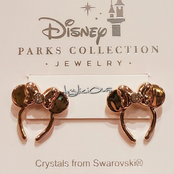 DISNEY SWAROVSKI MINNIE EARS HEADBAND EARRINGS - Picture 5 of 5